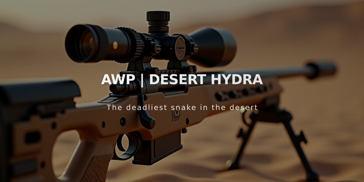 AWP Desert Hydra: Legendary Sniper with Mythical Snake Design