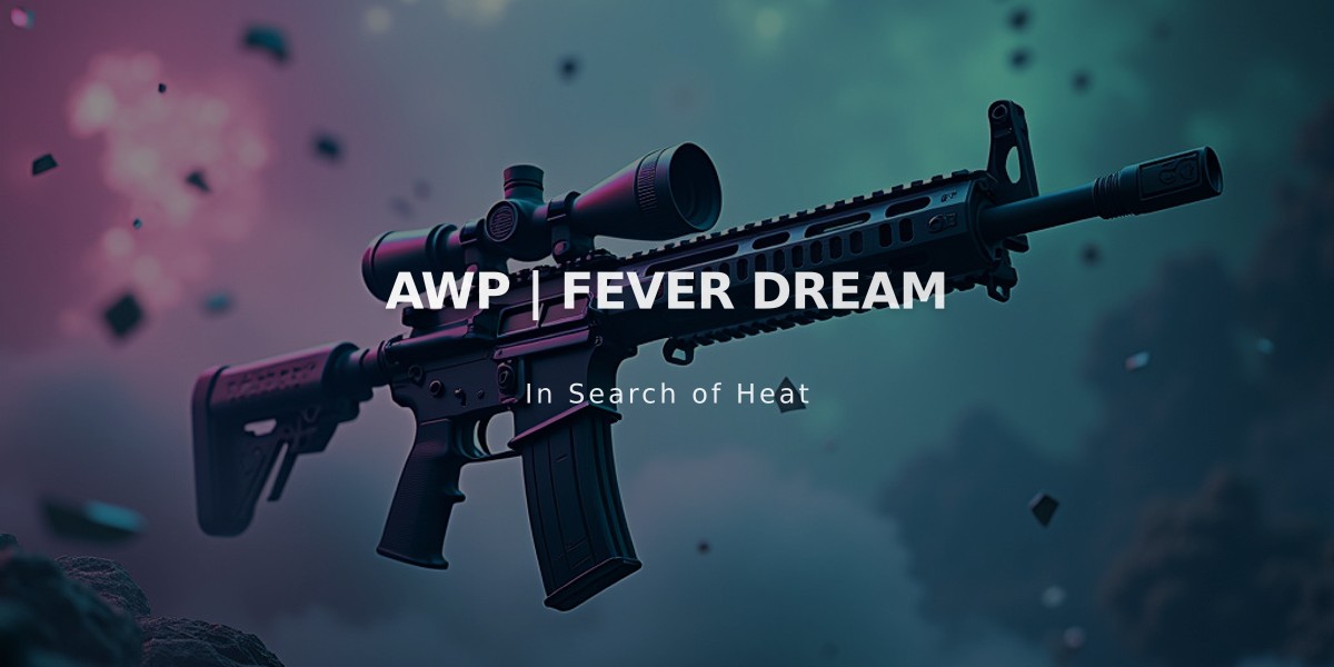 AWP Fever Dream - Popular Classified Sniper Design with Psychedelic Art