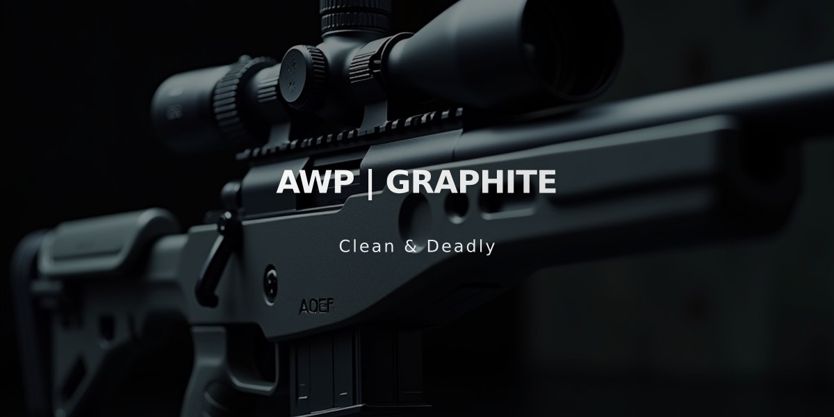 AWP Graphite: The Metallic Gray Precision Sniper Rifle