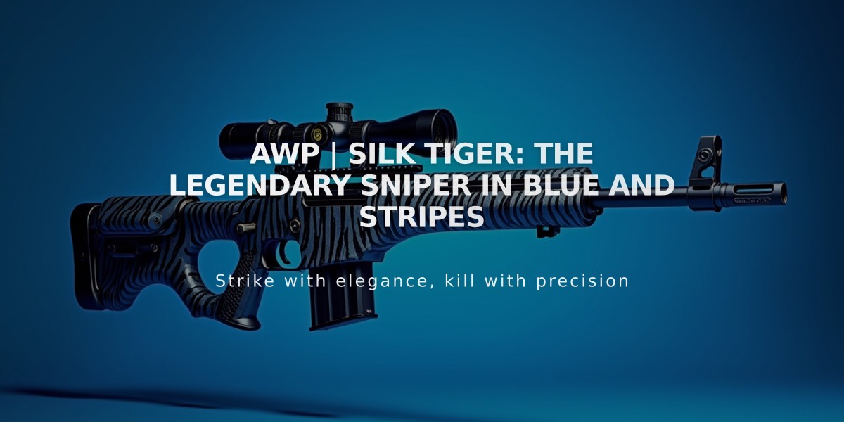 AWP | Silk Tiger: The Legendary Sniper in Blue and Stripes