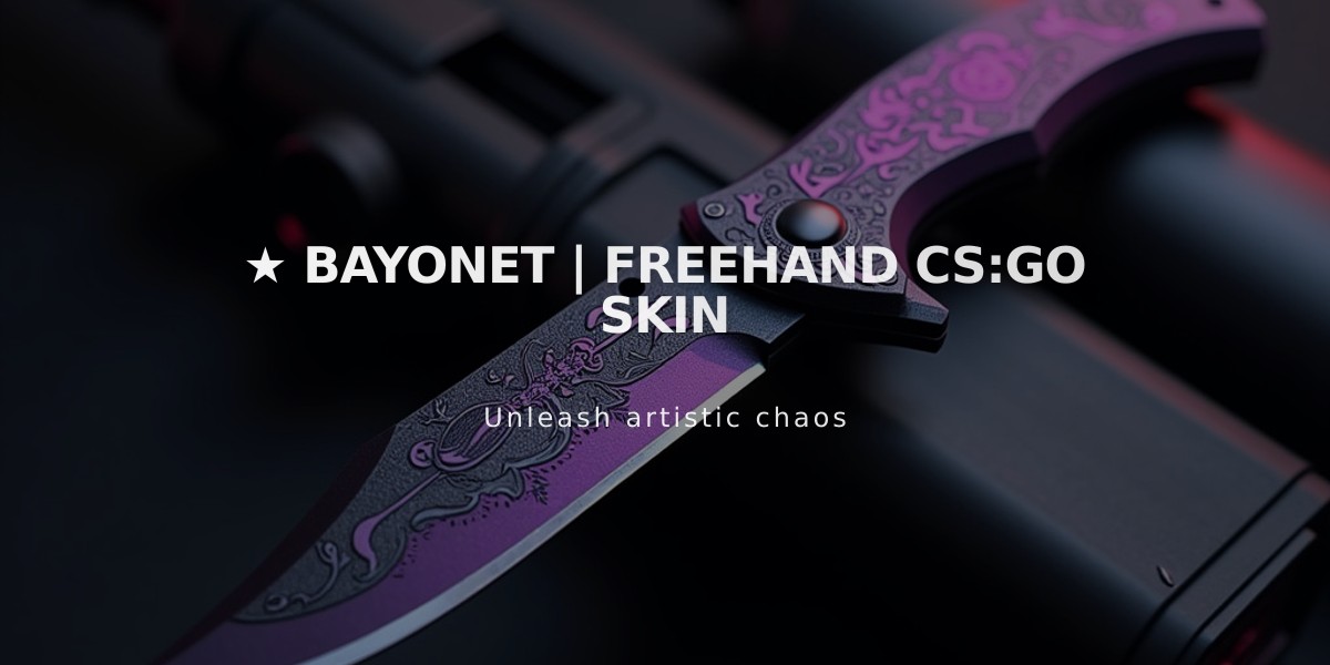 ★ Bayonet | Freehand CS:GO Skin