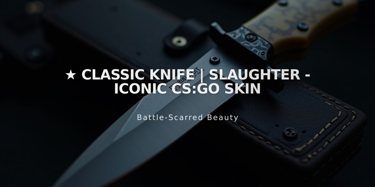 ★ Classic Knife | Slaughter - Iconic CS:GO Skin