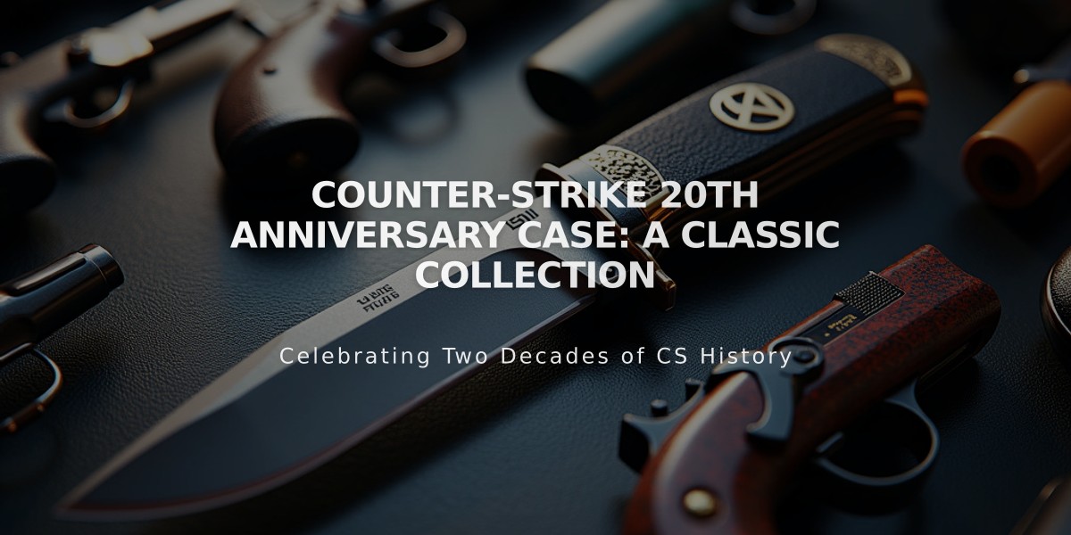 Counter-Strike 20th Anniversary Case: A Classic Collection