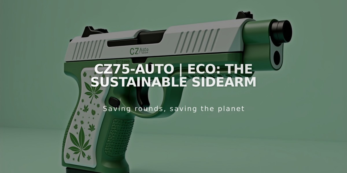 CZ75-Auto | Eco: The Sustainable Sidearm