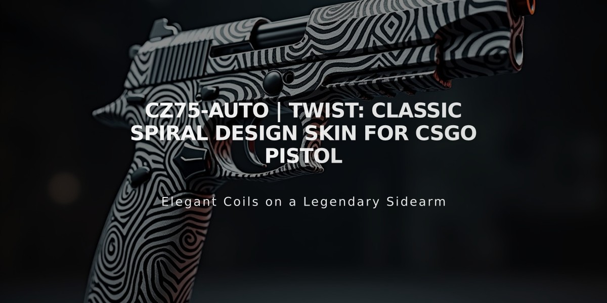 CZ75-Auto | Twist: Classic Spiral Design Skin for CSGO Pistol