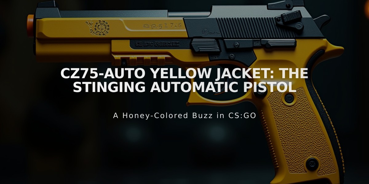 CZ75-Auto Yellow Jacket: The Stinging Automatic Pistol