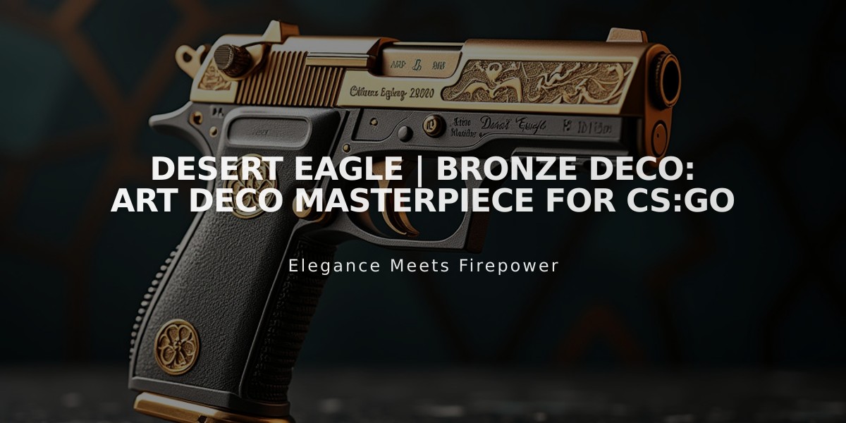 Desert Eagle | Bronze Deco: Art Deco Masterpiece for CS:GO