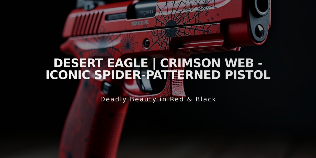 Desert Eagle | Crimson Web - Iconic Spider-Patterned Pistol