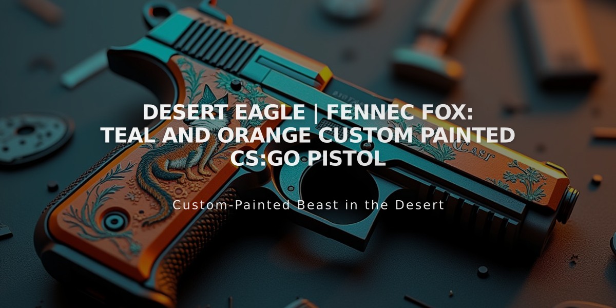 Desert Eagle | Fennec Fox: Teal and Orange Custom Painted CS:GO Pistol