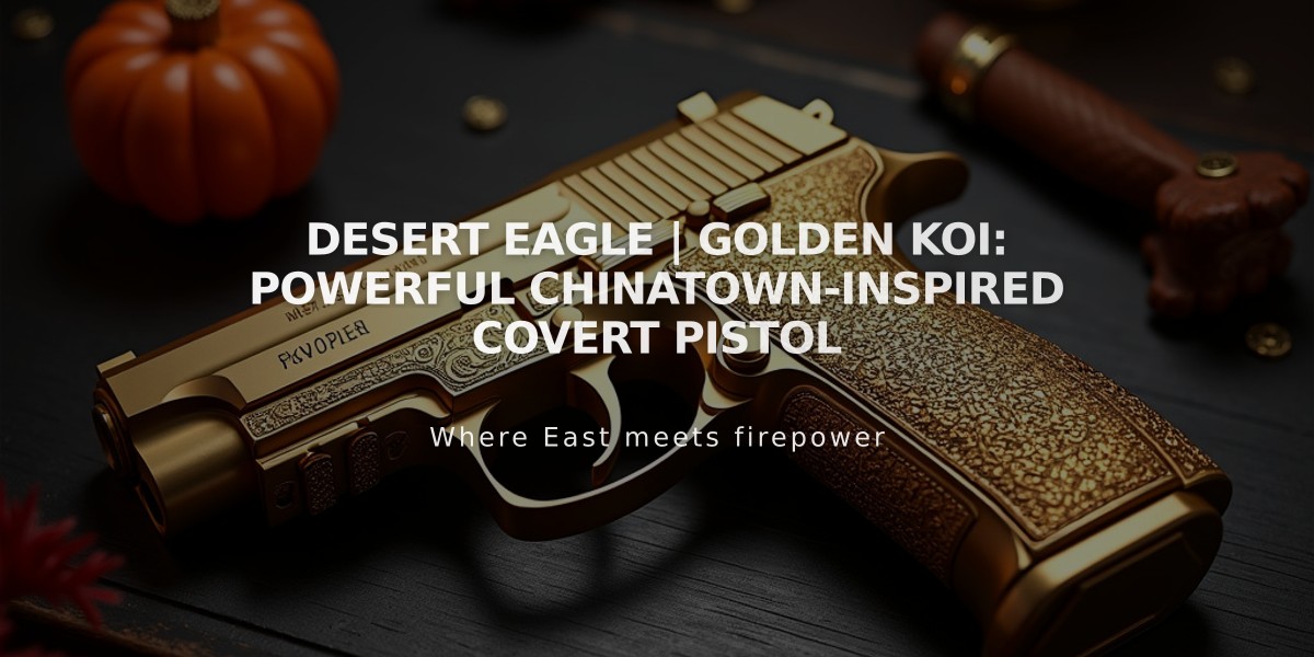 Desert Eagle | Golden Koi: Powerful Chinatown-Inspired Covert Pistol