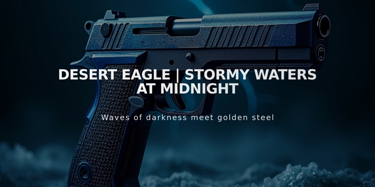 Desert Eagle | Stormy Waters at Midnight