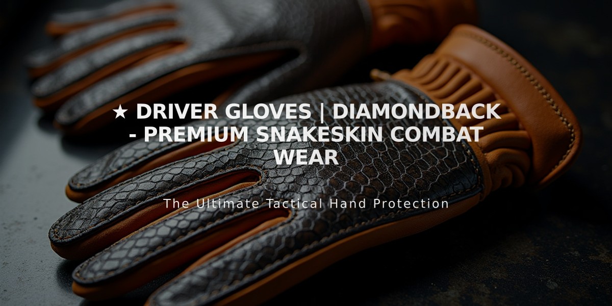 ★ Driver Gloves | Diamondback - Premium Snakeskin Combat Wear