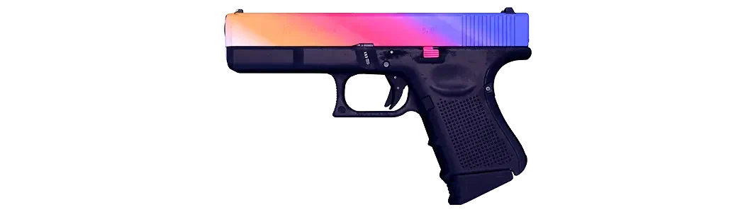 Colorful Glock Fade skin design