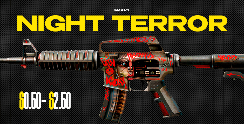 M4A1-S Night Terror weapon skin