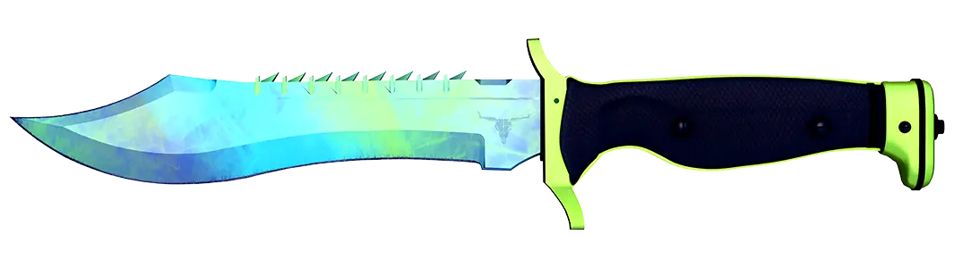 Black Gamma Doppler Bowie knife