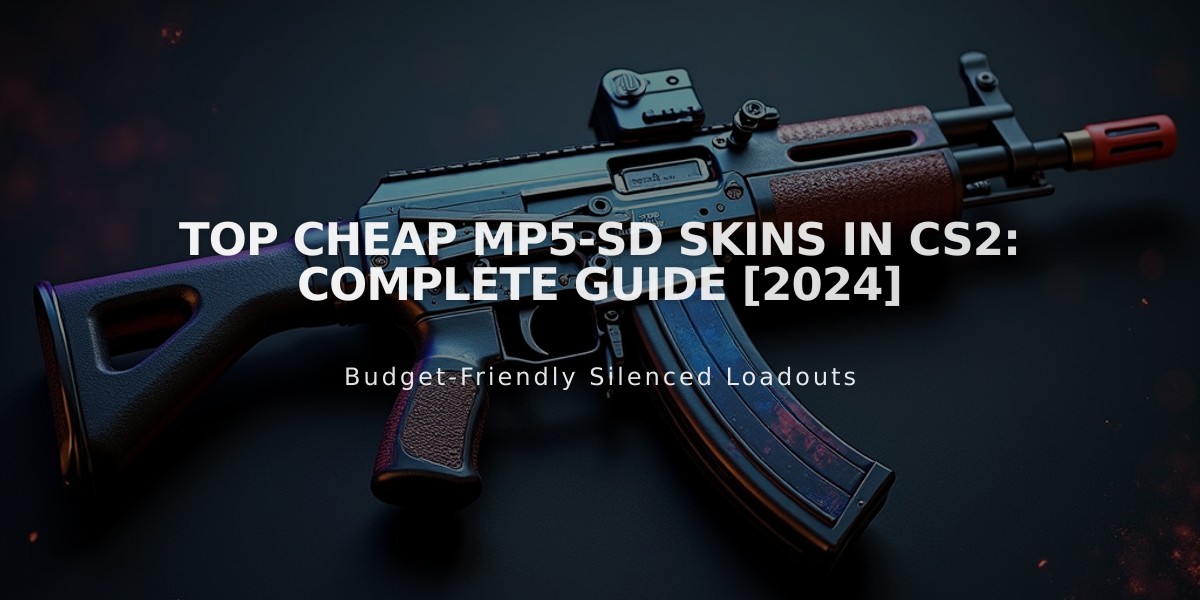 Top Cheap MP5-SD Skins in CS2: Complete Guide [2024]