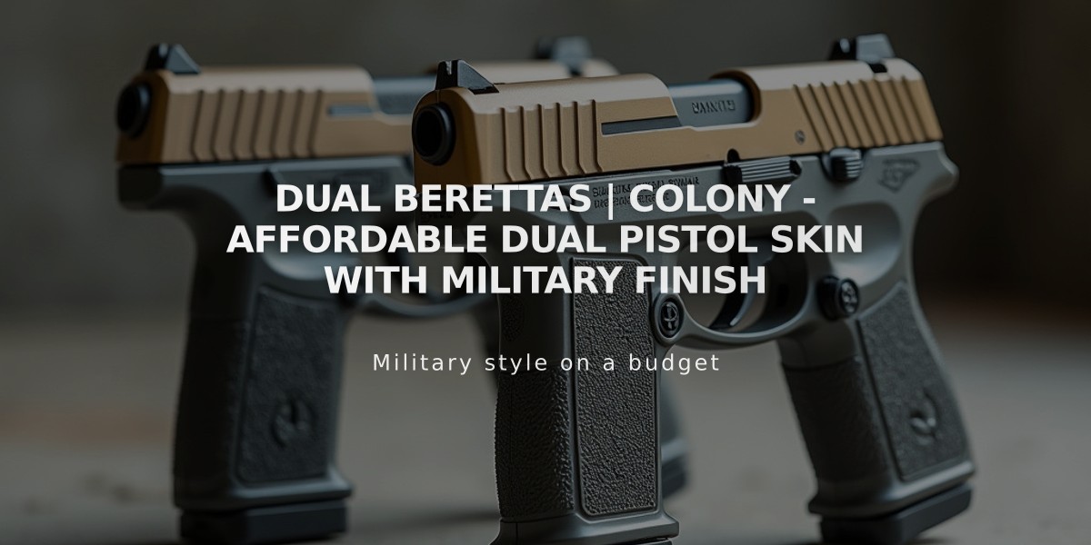 Dual Berettas | Colony - Affordable Dual Pistol Skin with Military Finish