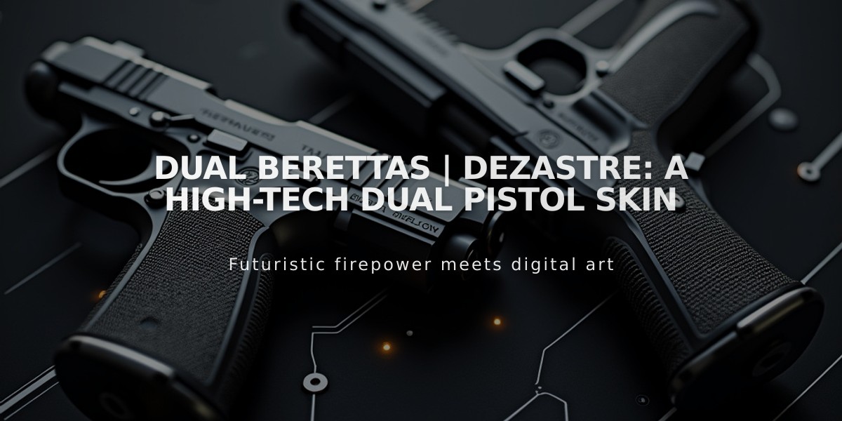 Dual Berettas | Dezastre: A High-Tech Dual Pistol Skin