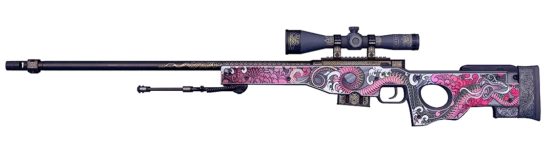 Duality rifle skin with tattoo design