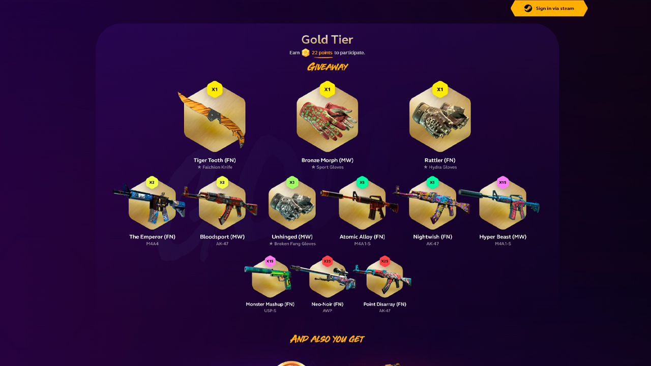 Gold Gaming Prize Collection