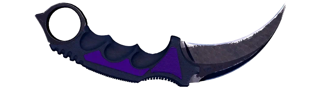 Ultraviolet Karambit knife skin