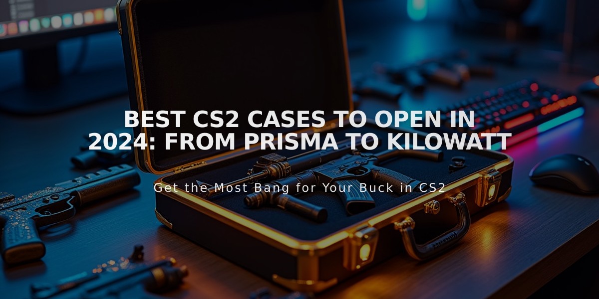 Best CS2 Cases to Open in 2024: From Prisma to Kilowatt