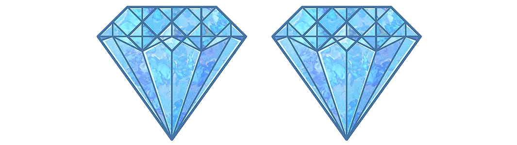 Two blue gems