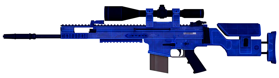 Blueprint of rifle design