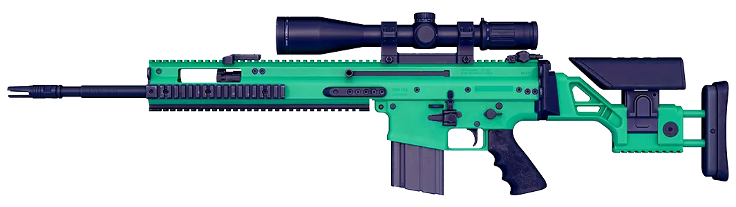 Green sniper rifle