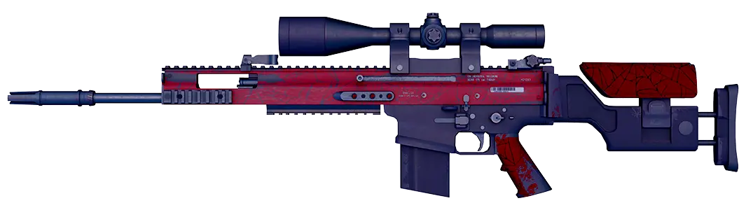 Red Crimson Web sniper rifle