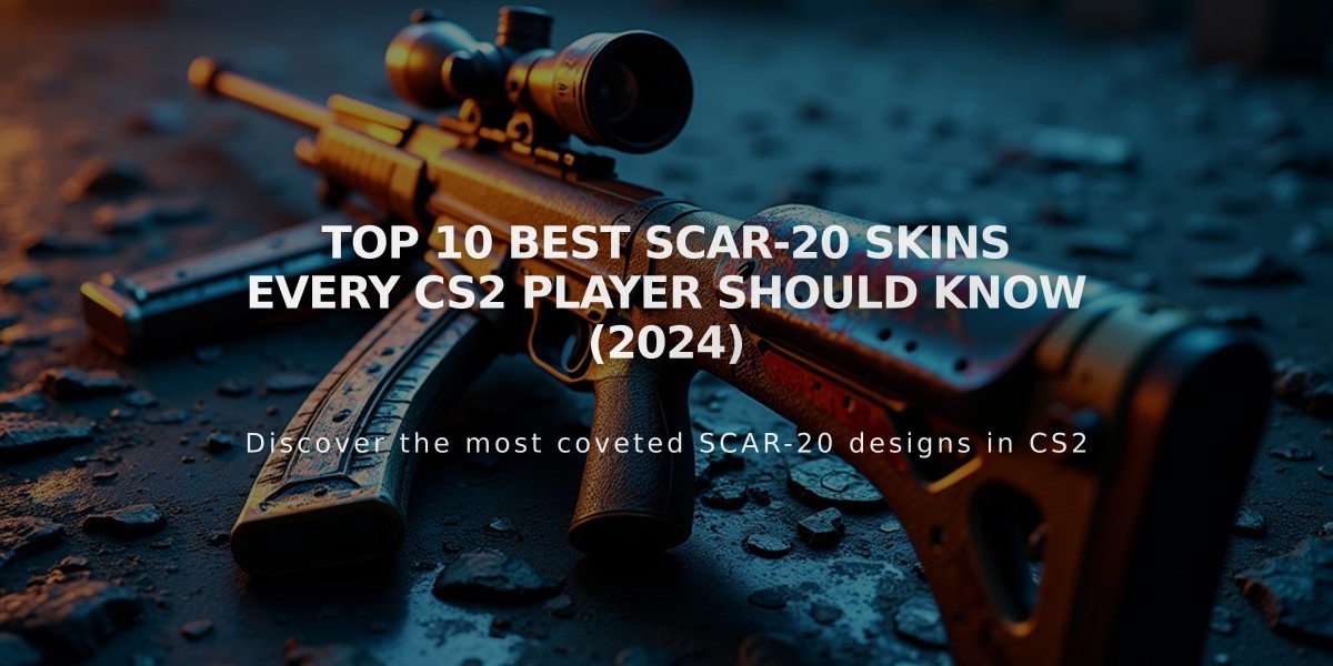 Top 10 Best SCAR-20 Skins Every CS2 Player Should Know (2024)