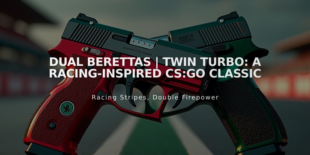 Dual Berettas | Twin Turbo: A Racing-Inspired CS:GO Classic