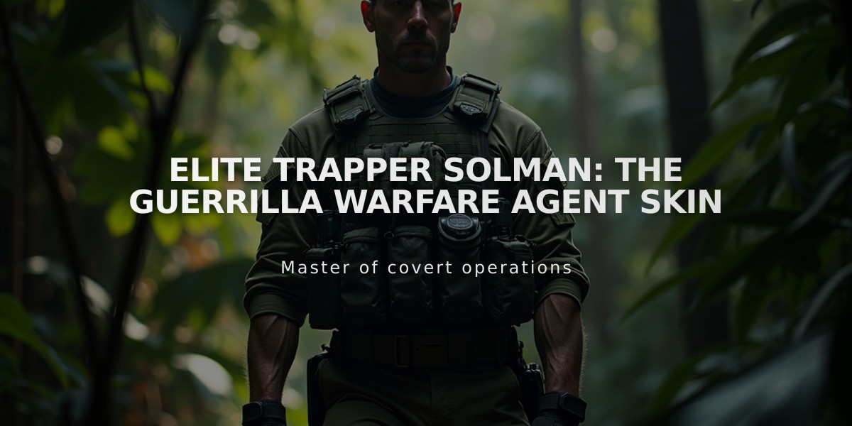 Elite Trapper Solman: The Guerrilla Warfare Agent Skin