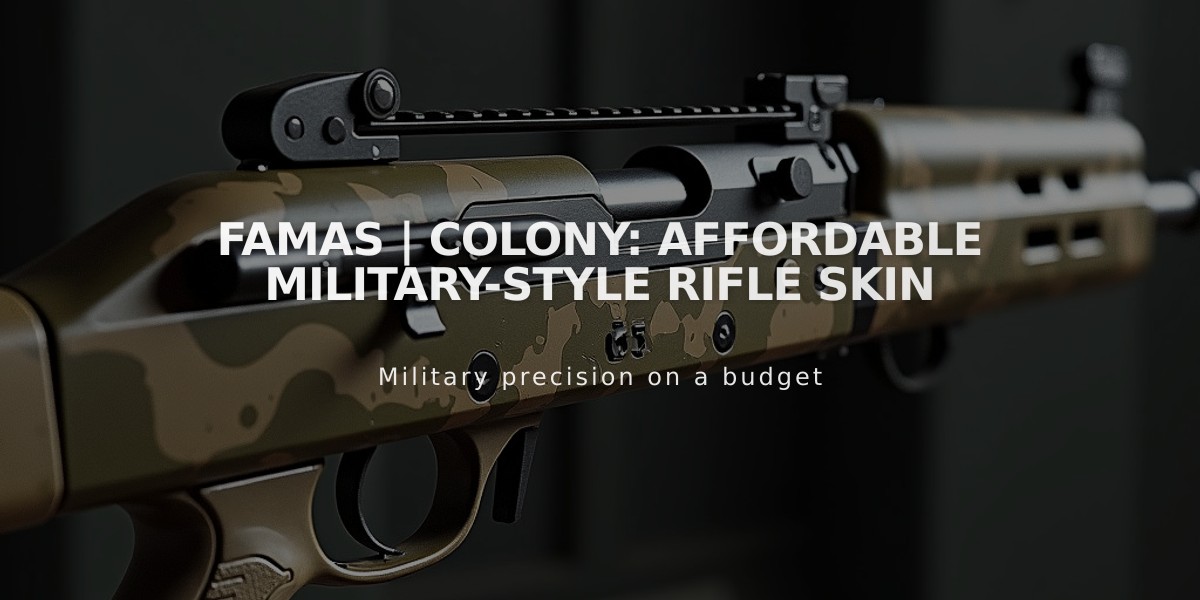 FAMAS | Colony: Affordable Military-Style Rifle Skin