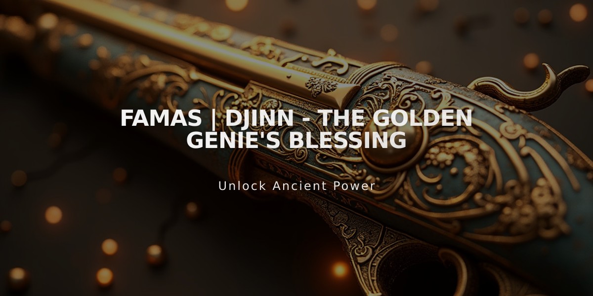 FAMAS | Djinn - The Golden Genie's Blessing