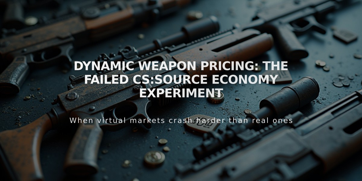 Dynamic Weapon Pricing: The Failed CS:Source Economy Experiment