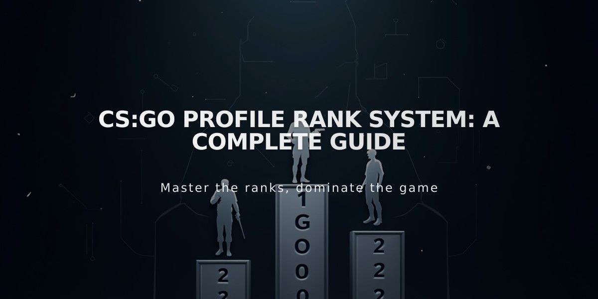 CS:GO Profile Rank System: A Complete Guide