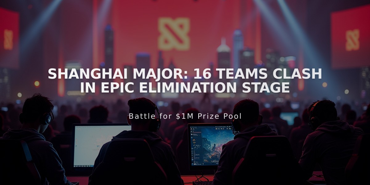 Shanghai Major: 16 Teams Clash in Epic Elimination Stage