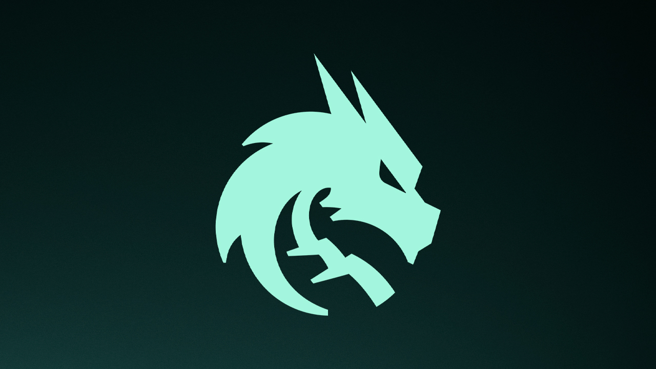 Green Wolf Head Logo