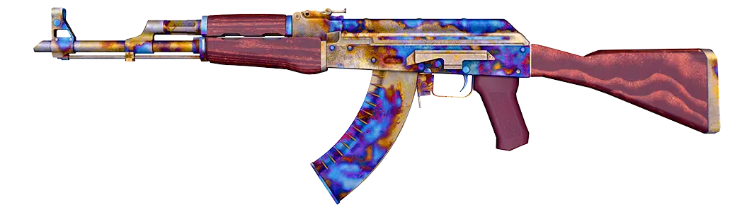 Case Hardened AK-47 skin pattern