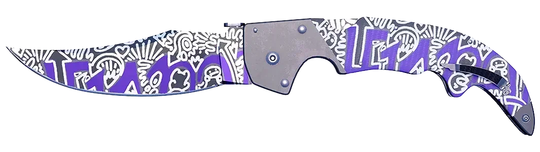 Purple Freehand knife