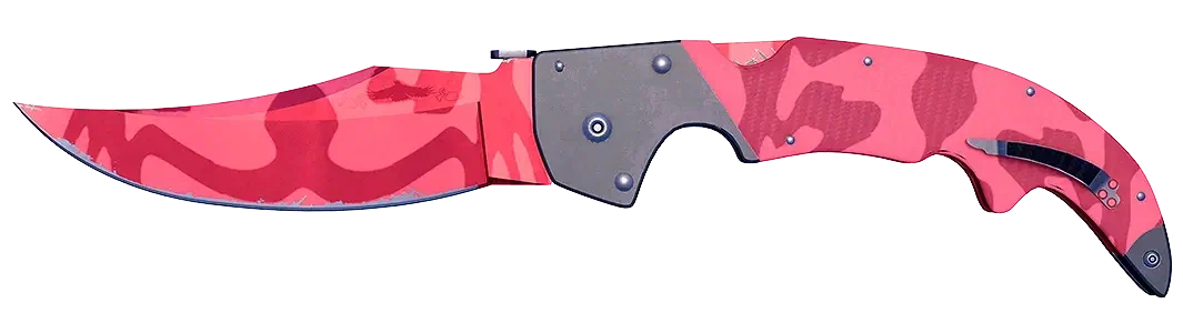 Red tactical folding knife