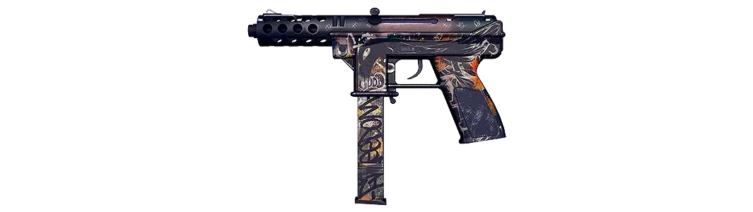 Camouflage-patterned Rebel LR gun