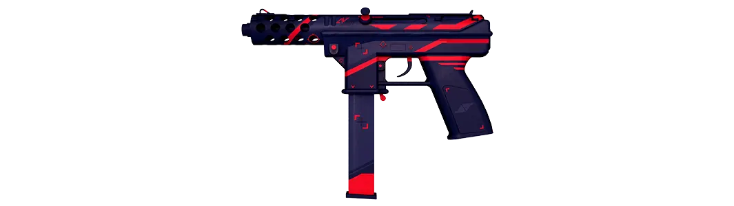 Red and black gaming weapon icon