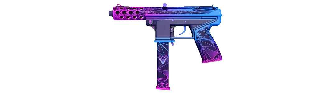 Neon Decimator submachine gun