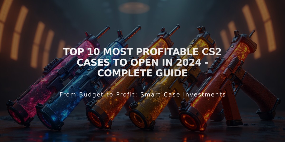 Top 10 Most Profitable CS2 Cases to Open in 2024 - Complete Guide