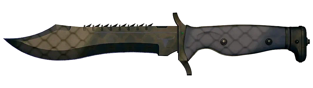 Camouflage knife with safari mesh pattern