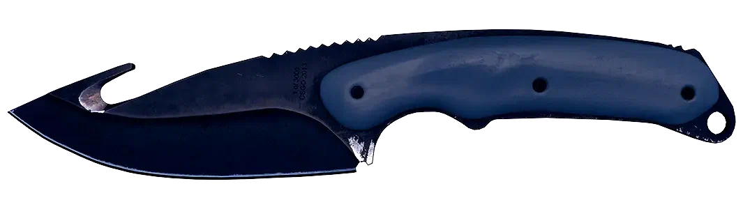 Blue-handled knife