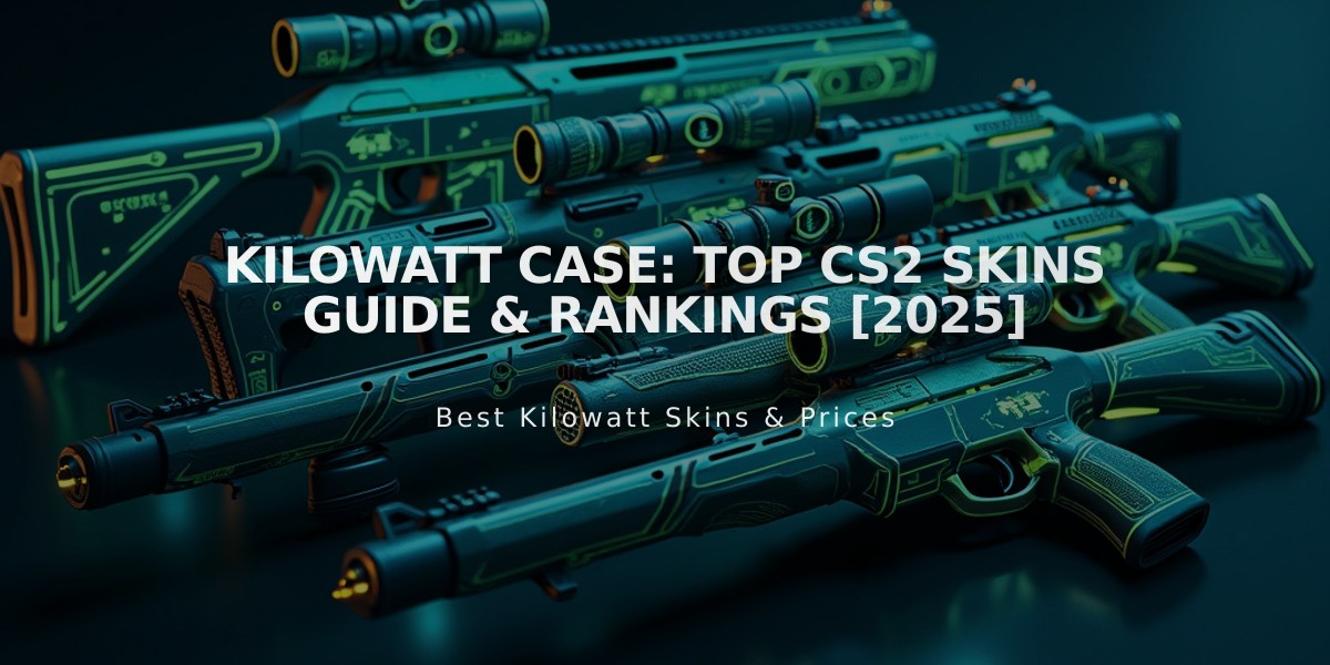 Kilowatt Case: Top CS2 Skins Guide & Rankings [2025]