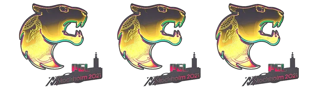 Holographic cat fury logo